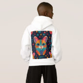 Cat Lover T-Shirt Hoodie (Schwarz voll)