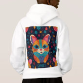 Cat Lover T-Shirt Hoodie (Rückseite)