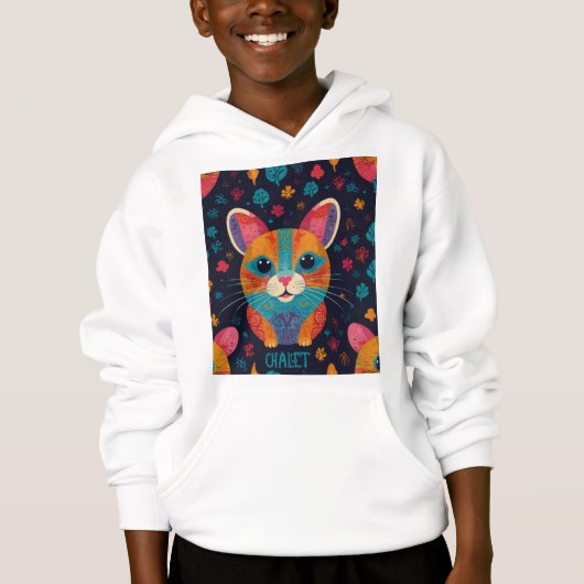 Cat Lover T-Shirt Hoodie (Vorderseite)