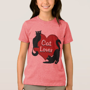 Cat Lover T - Shirt Kid's Bio Cat Lover Shirt