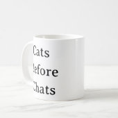 Cat Lover Tasse - Katzen Vor Chaten (Vorderseite Links)