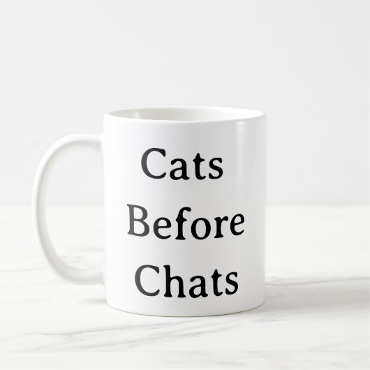 Cat Lover Tasse - Katzen Vor Chaten (Links)