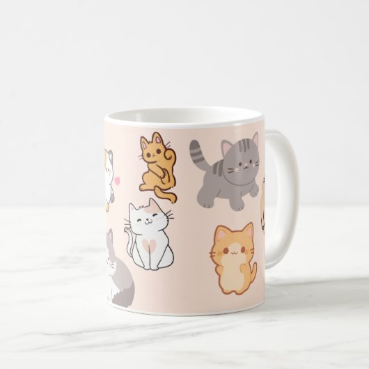 Cat Lover Tasse | Niedliches Geschenk für Katzen M (VorderseiteRechts)