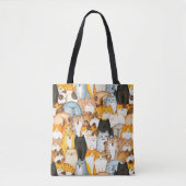 Cat Lover Tote Bag Tasche (Vorderseite)