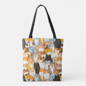 Cat Lover Tote Bag Tasche (Rückseite)