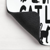 Cat Lover Tough Typ Mousepad (Ecke)