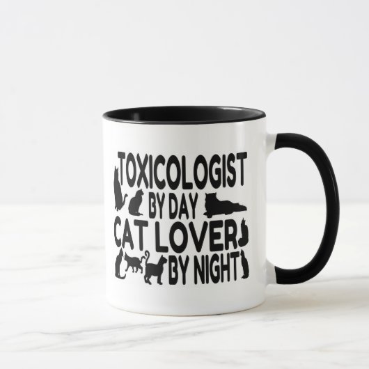 Cat Lover Toxicologin Tasse (Rechts)