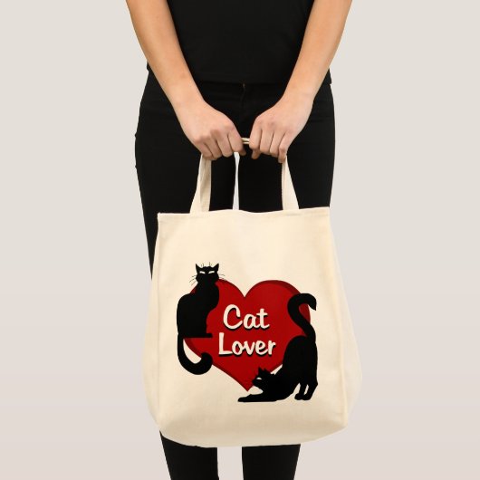 Cat Lover Tragetaschen Cat Lover Bags Anpassbar (Vorderseite (Produkt))