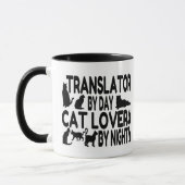 Cat Lover Translator Tasse (Links)