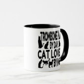 Cat Lover Trombone Player Tasse (VorderseiteRechts)