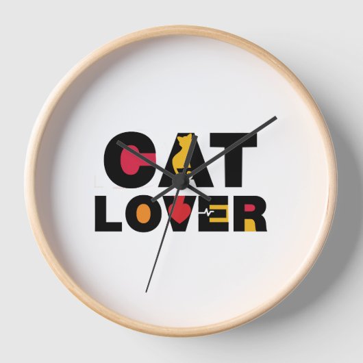 Cat Lover Uhr (Vorderseite)