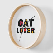 Cat Lover Uhr (Winkel)