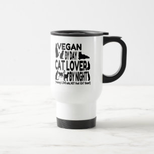 Cat Lover Vegan Funny Reisebecher