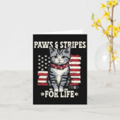 Cat Lover vom 4. Juli Karte (Gelbe Blume)