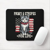 Cat Lover vom 4. Juli Mousepad (Mit Mouse)