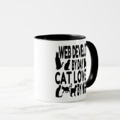 Cat Lover Web Developer Tasse (VorderseiteRechts)