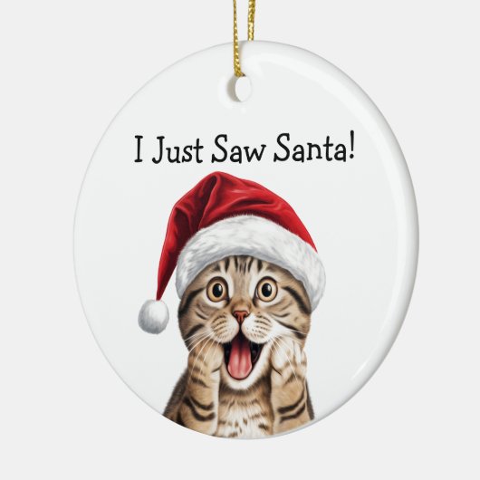 Cat Lover Weihnachtsgeschenk Katze Ornament (Links)