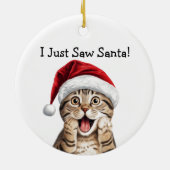 Cat Lover Weihnachtsgeschenk Katze Ornament (Hinten)