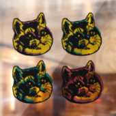 Cat Lover Window Decal Pop Art Fensteraufkleber (Blatt 2)