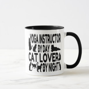 Cat Lover Yoga Instructor Tasse