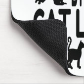 Cat Lover Zivil Engineer Mousepad (Ecke)