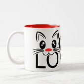 Cat Lover Zweifarbige Tasse (Links)