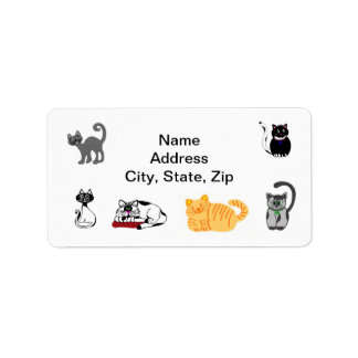 Cat Lovers Address Label Adressaufkleber