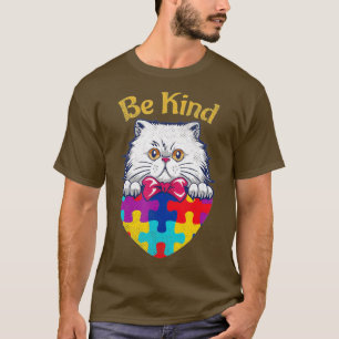 Cat Lovers Autismus Bewusstsein Herz Puzzle Kind K T-Shirt