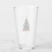 Cat Lovers Cute and Funny Holiday Tree Christmas 2 Glas (Rückseite)