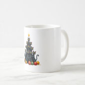 Cat Lovers Cute and Funny Holiday Tree Christmas 2 Kaffeetasse (VorderseiteRechts)
