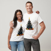 Cat Lovers Cute and Funny Holiday Tree Christmas 2 T-Shirt (Unisex)