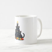 Cat Lovers Cute and Funny Holiday Tree Christmas M Kaffeetasse (VorderseiteRechts)