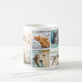 Cat Lovers Erinnerungen Foto Collage Tasse (Mittel)