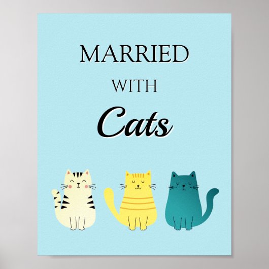 Cat Lover's Fun Poster Wall Art (Vorne)