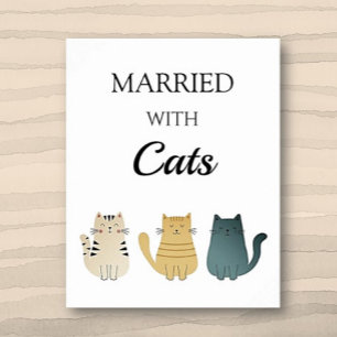 Cat Lover's Fun Poster Wall Art