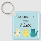Cat Lover's Fun-Sitte Schlüsselanhänger (Vorderseite)
