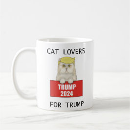 Cat Lovers für Trump Kaffeetasse