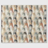 Cat Lovers Geschenkpapier (Flach)