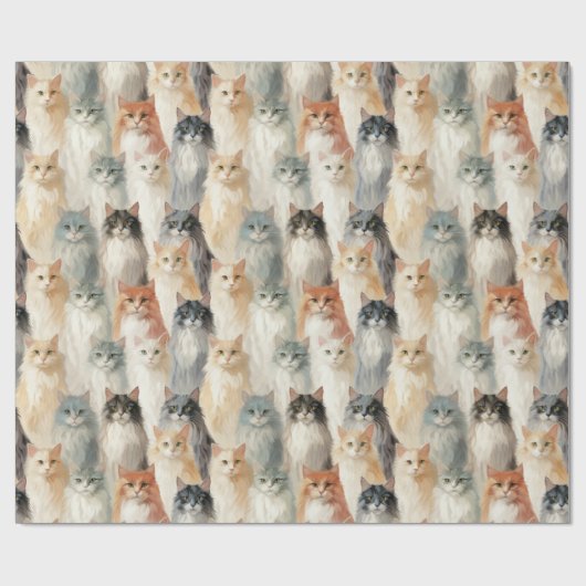 Cat Lovers Geschenkpapier (Flach)