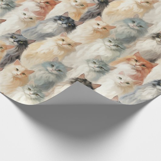 Cat Lovers Geschenkpapier (Ecke)