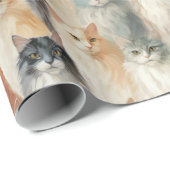Cat Lovers Geschenkpapier (Rolleneckpunkt)