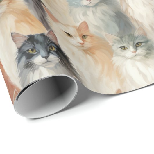 Cat Lovers Geschenkpapier (Rolleneckpunkt)