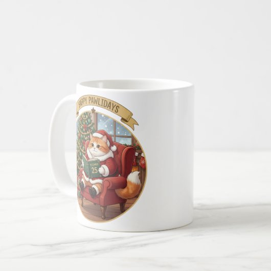 Cat Lovers Gift For Christmas Kaffeetasse (Vorderseite Links)