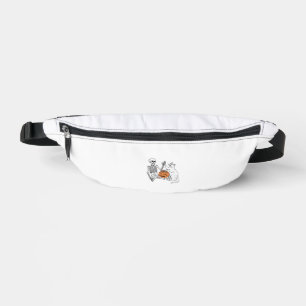 Cat Lovers Halloween Funny Skelett und Cat Lazy C Bauchtasche