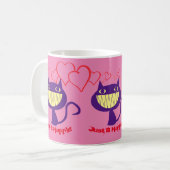 Cat Lovers - Happy Kaffeetasse (Vorderseite Links)
