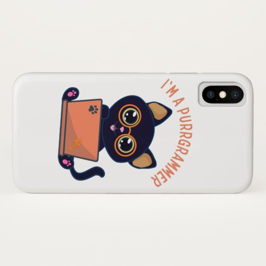 Cat Lovers Ich bin Programmierer Case-Mate iPhone Hülle (Rückseite (Horizontal))