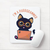 Cat Lovers Ich bin Programmierer Mousepad (Mit Mouse)