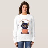 Cat Lovers Ich bin Programmierer Sweatshirt (Vorne ganz)