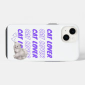 Cat Lovers iPhone Hülle (Rückseite (Horizontal))