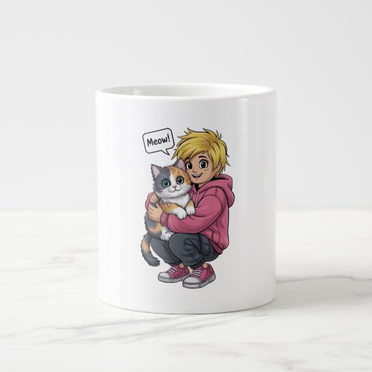 Cat lovers Jumbo-Tasse (Vorderseite)